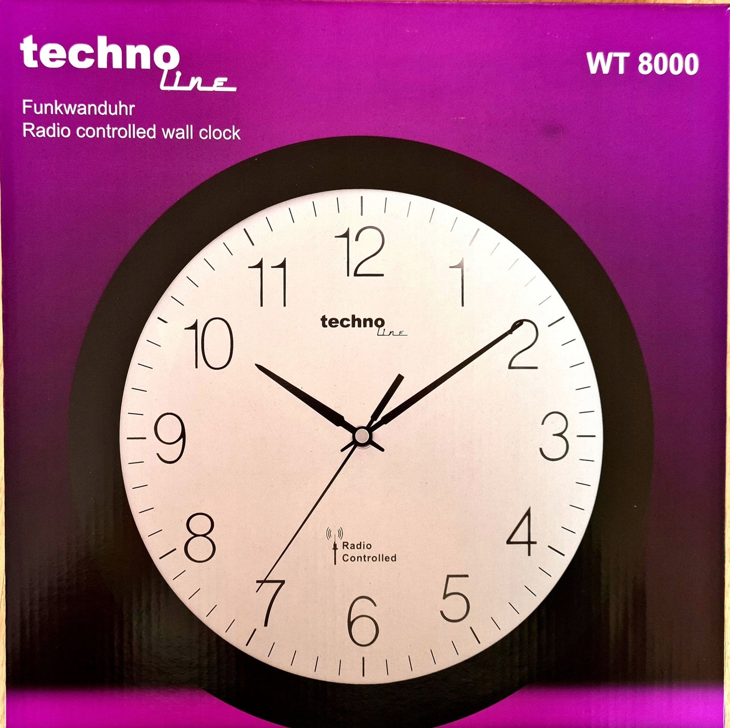 Zegar ścienny Technoline WT-8000 CZARNY 30cm