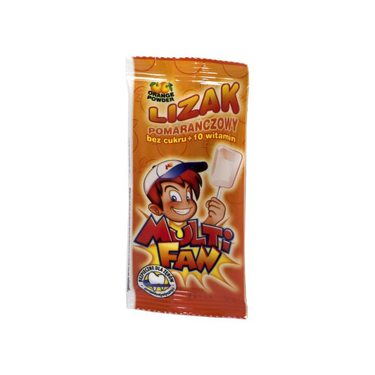 Lizak Multifan pamarańczowy BOX 50 szt.
