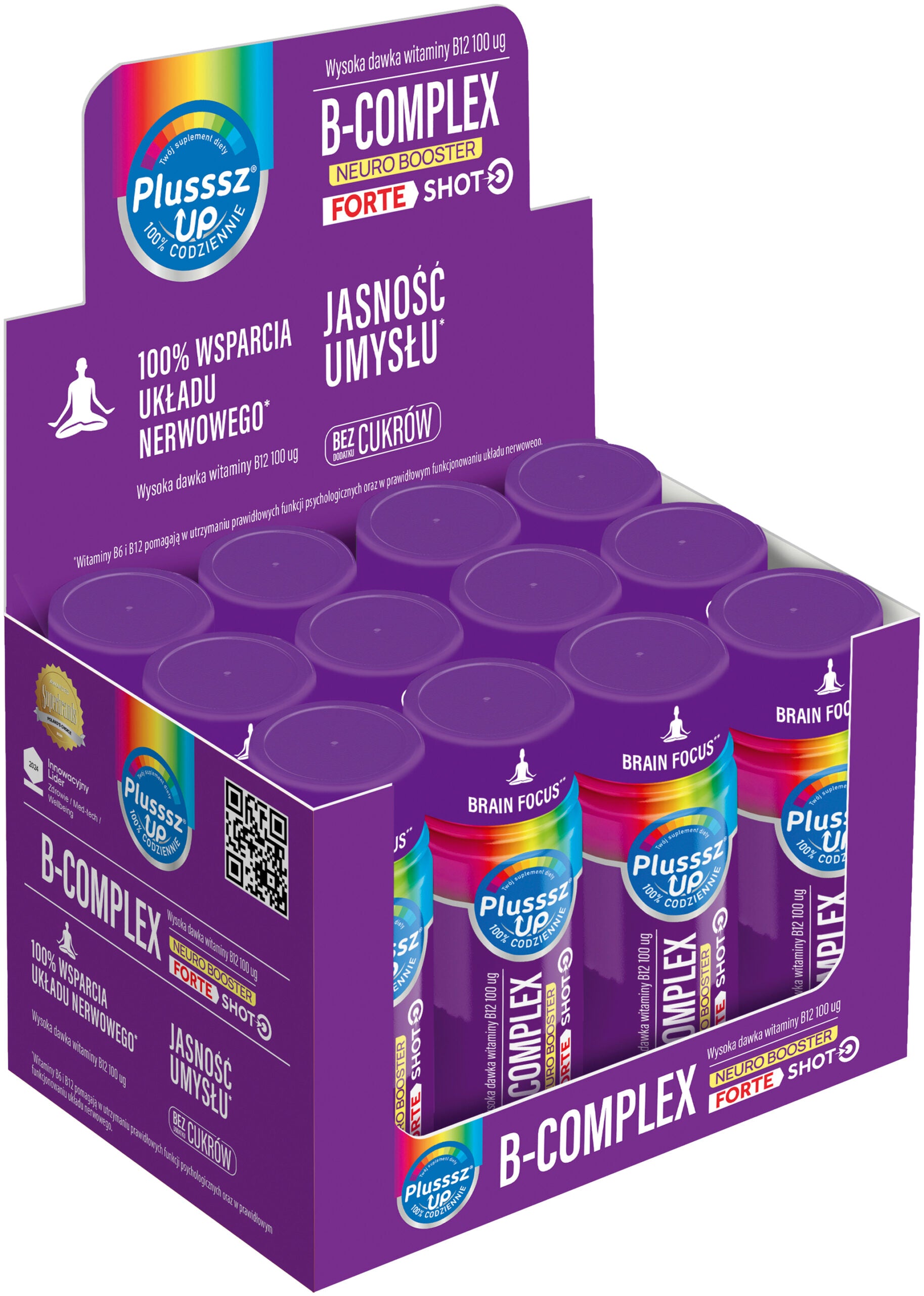 Plusssz Up Forte Shot B-Complex 50ml Zestaw 12 sztuk