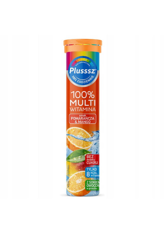 Plusssz 100% Multiwitamina tabletki musujące 20 szt.