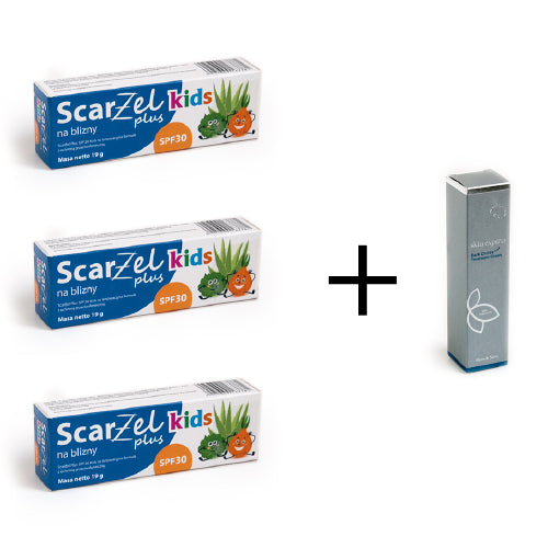Scarżel Plus Kids SPF30 na Blizny x 3 + Fleur de Sante za 1 zł