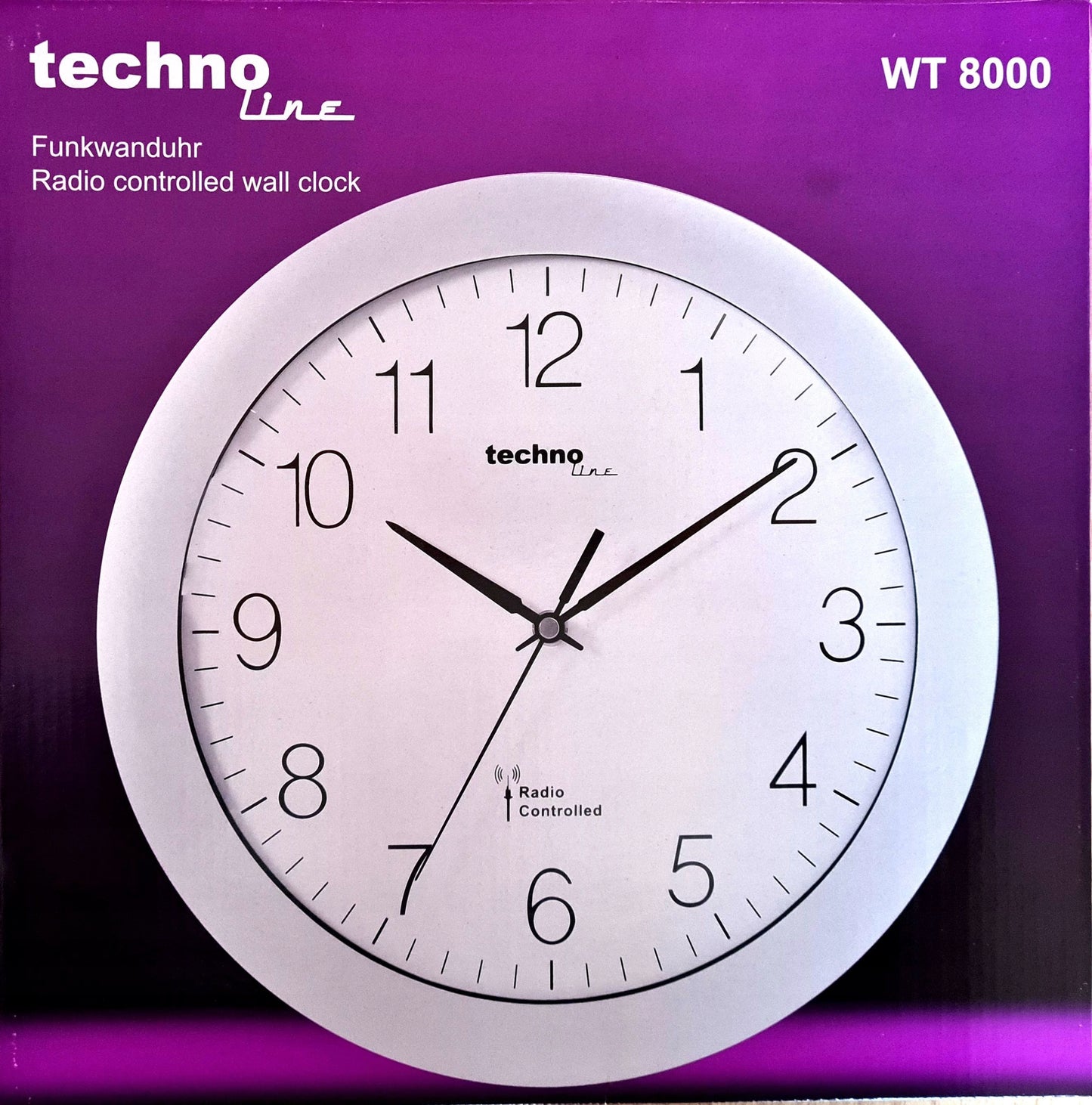 Zegar ścienny Technoline WT -8000 srebrny 30cm