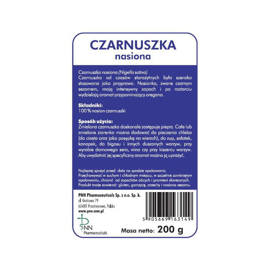 Czarnuszka (Nigella seeds) nasiona 200g