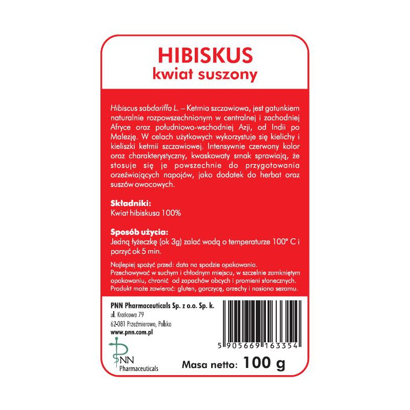 Hibiskus kwiat suszony