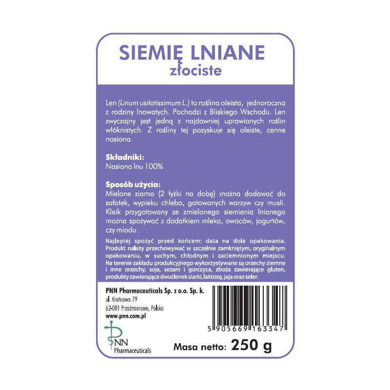 Siemię lniane złociste 250 g