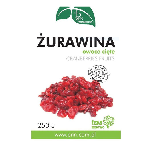 Żurawina owoce cięte 250 g